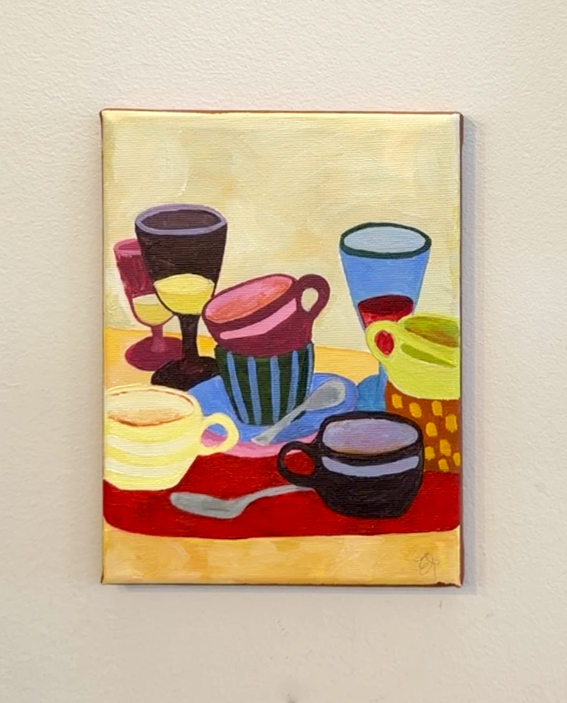 there are people to love and dishes to do | Original Painting