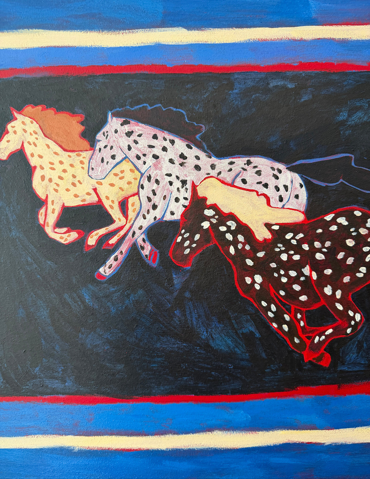 and we were running far away | Original Painting